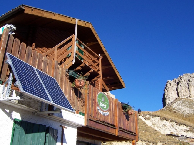 PV at mountain hut