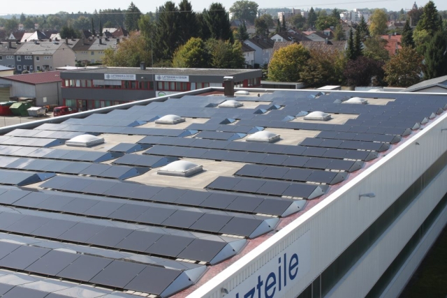 rooftop PV on industry