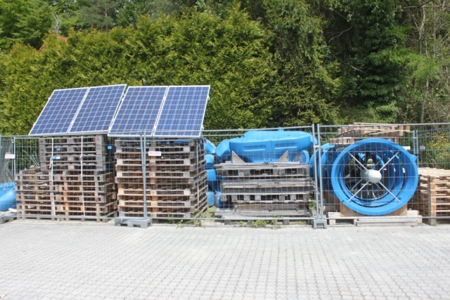 small hydropower turbine and PV