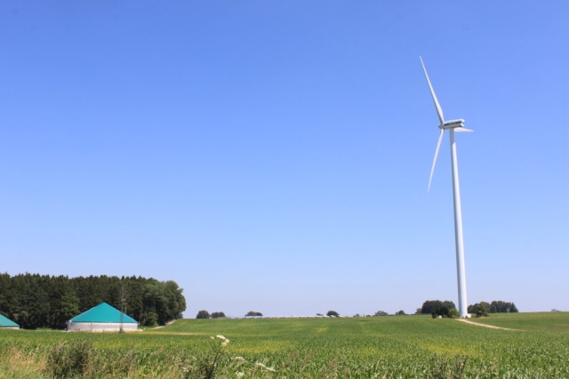 wind turbine and biogas plant 2