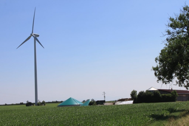 wind turbine in the landscape 2